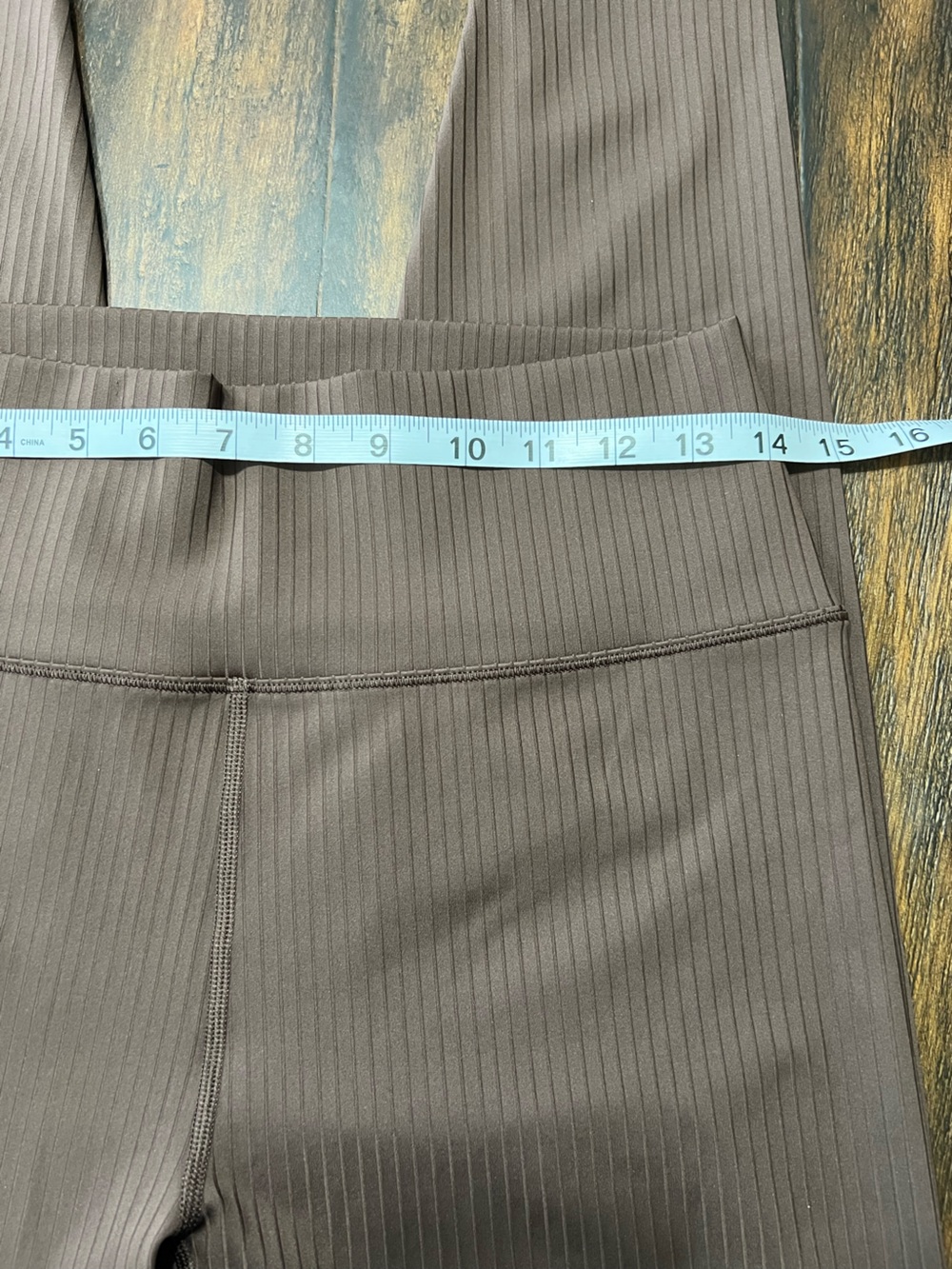 Vuori Inversion Rib Legging 7/8 Ankle Length Stretch Active Java Brown Small - Picture 7 of 10